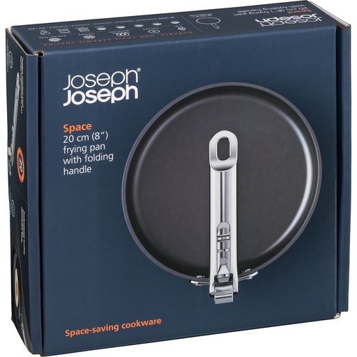[112795] Joseph Joseph Space Fold.Handle Ceramic NS 20cm Blue Frying Pan