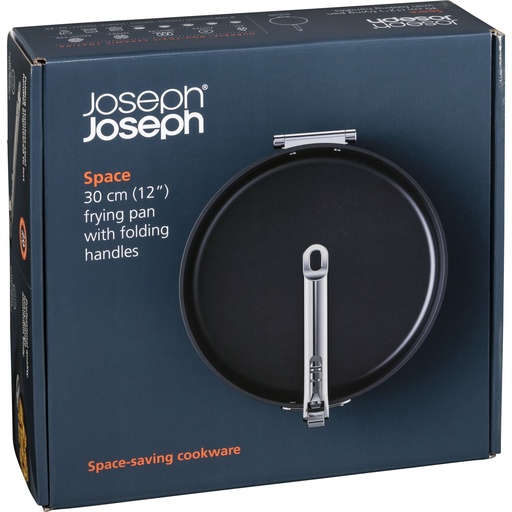 [112816] Joseph Joseph Space Fold.Handle Ceramic NS 30cm Blue Frying Pan