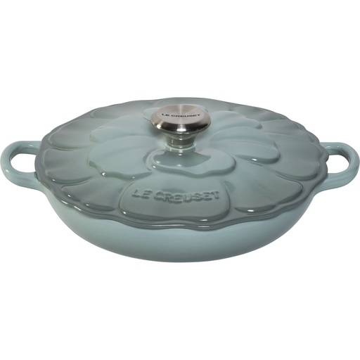 [186190] Le Creuset Gourmet-Profitopf Blume 26 cm sea salt