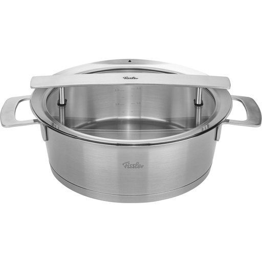 [186421] Fissler Phi Collection Braten- topf mit Glasdeckel 24 cm, 3,9L