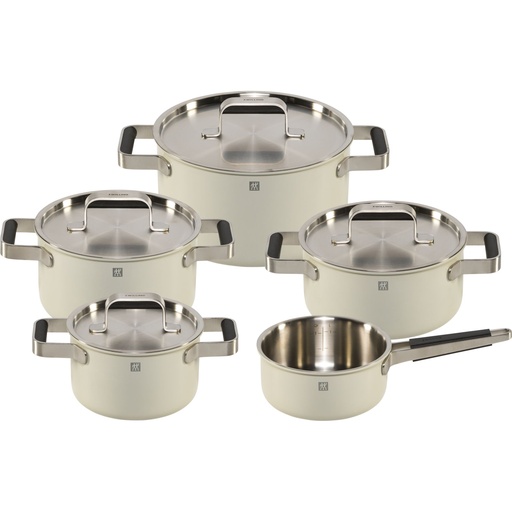 [189333] Zwilling Pure Cookware Set 5-pieces 18/10 elfenbeinfarben