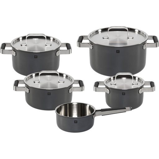 [189340] Zwilling Pure Cookware Set 5-pieces 18/10 Grey