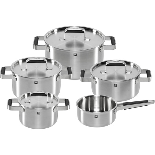 [208667] Zwilling Pure Cookware Set 5-pieces 18/10 Stainless Steel