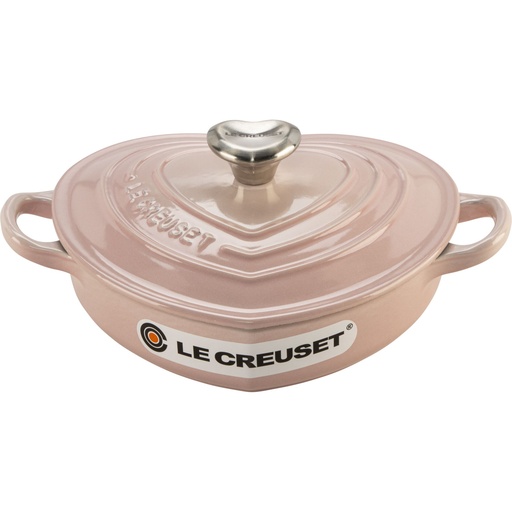 [216108] Le Creuset Gourmet Casserole Dish Heart Shaped 20 cm pink