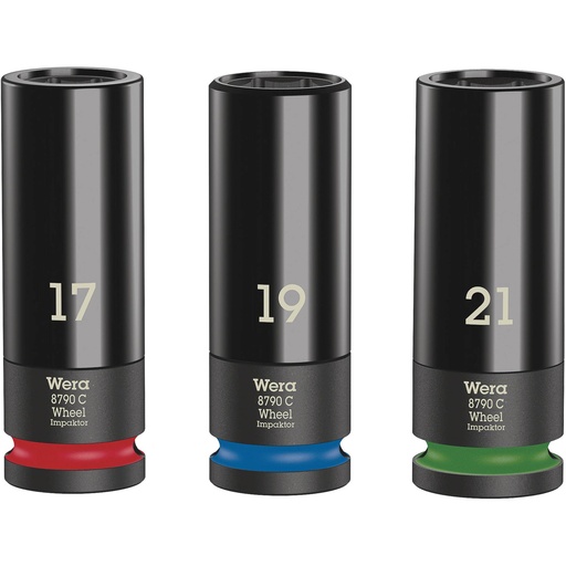 [541193] WERA Wheel Impaktor C Set 1 Socket set, 1/2  drive