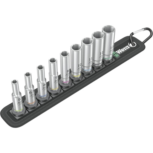 [541375] WERA Belt A Deep 1 socket set, 1/4  drive