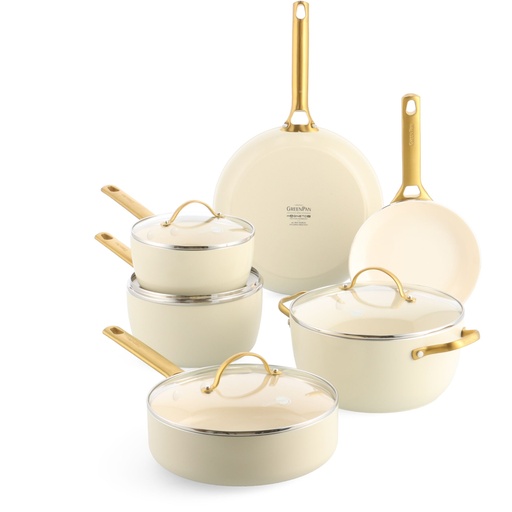 [225852] GreenPan Padova Reserve 6-tlg. Topf&Pfannenset Creme
