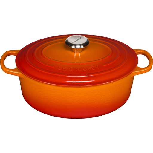[556432] Le Creuset Signature Casserole oval 29 cm volcanic