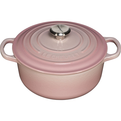 [569788] Le Creuset Signature Cast Iron- Round Casserole 20cm shellpink