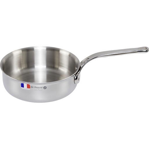 [592398] De Buyer Affinity Sauteuse Stainless Steel straight 20 cm