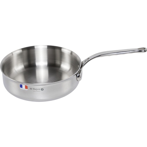 [592405] De Buyer Affinity Sauteuse Stainless Steel straight 24 cm