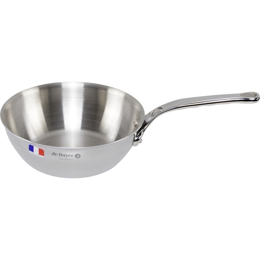 [592419] De Buyer Affinity Sauté Pan Stainless Steel curved  20 cm
