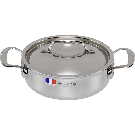 [592433] De Buyer Affinity Saucepot low with lid 20 cm