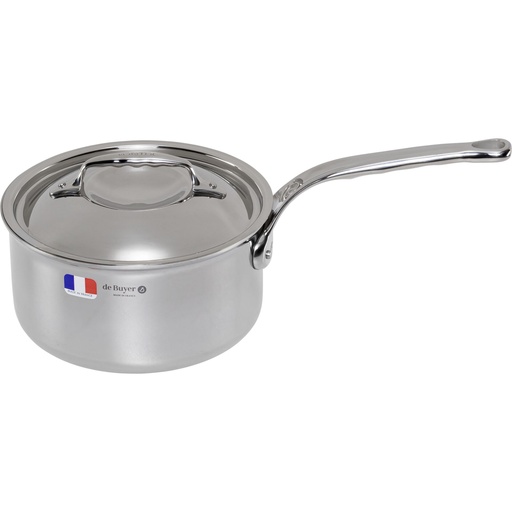 [592482] De Buyer Affinity Casserole Stainless Steel with lid 18 cm