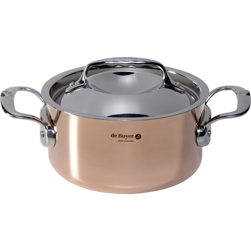 [592629] De Buyer Prima Matera Saucepot copper/steel 16 cm induction