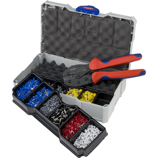 [604396] KNIPEX Crimp Assortment for End Sleeves with Crimping Pliers