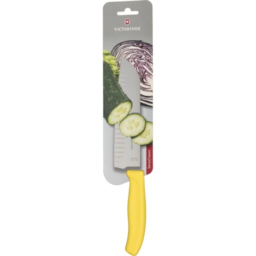 [121475] Victorinox Swiss Classic Santoku Knife 17cm yellow
