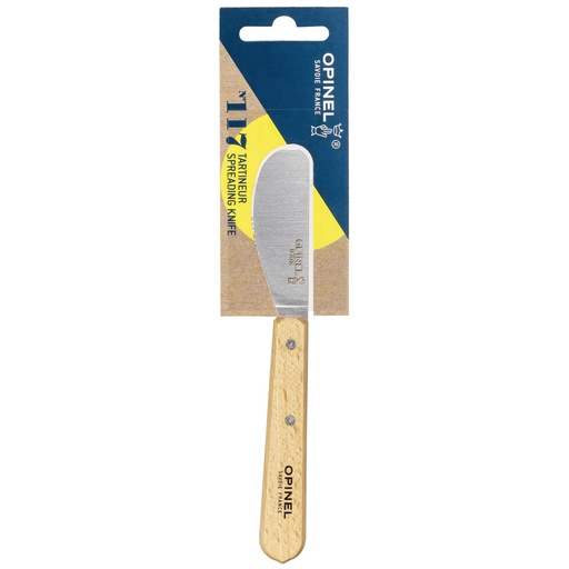 [536734] Opinel Spreading Knife No. 117 Natural Beech