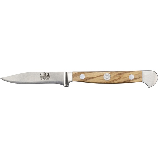 [580715] Güde Alpha vegetable knife 8 cm Olive Wood