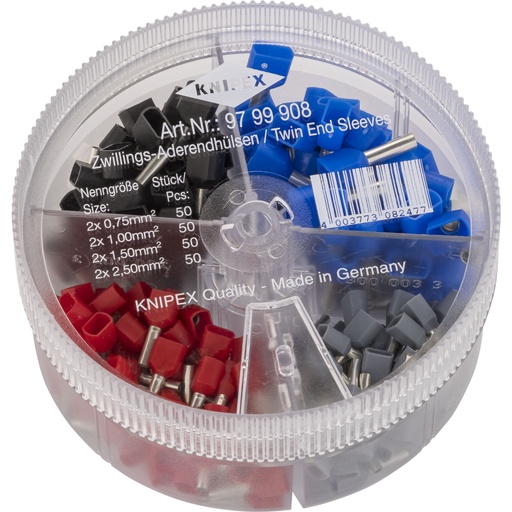 [666269] KNIPEX Assortment Twin wire ferrules