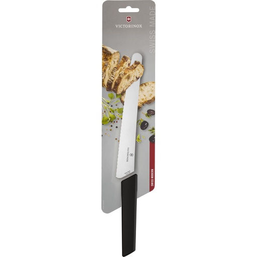 [708325] Victorinox Swiss Modern bread knife black 22 cm