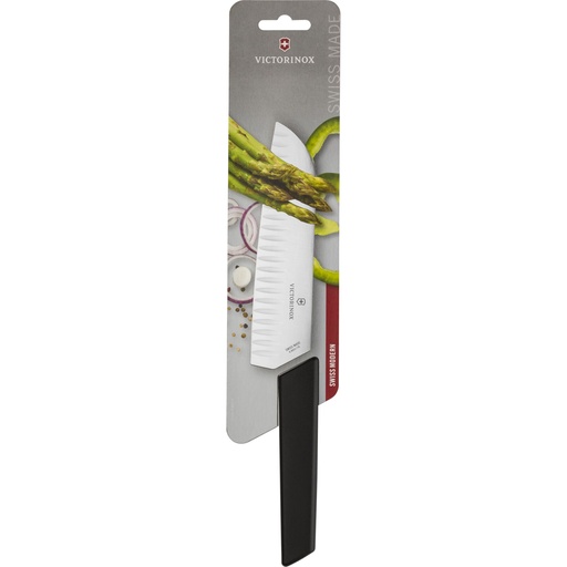 [708332] Victorinox Swiss Modern Santoku black 17 cm