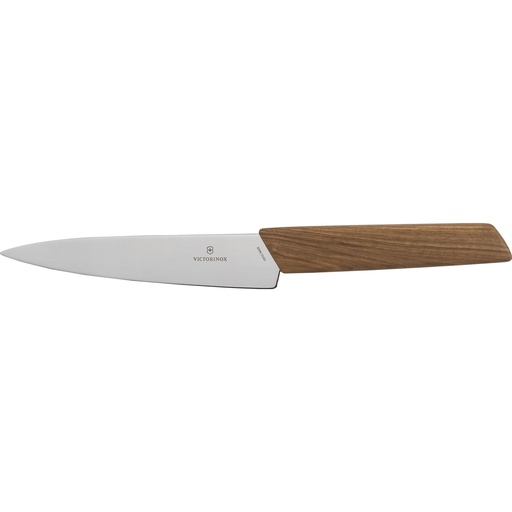 [708353] Victorinox Swiss Modern Narrow Knife Walnut Wood 15 cm