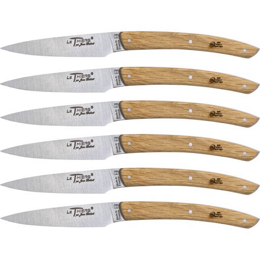[868625] Laguiole Jean Dubost Knife Set 6 pcs., Oak Wood
