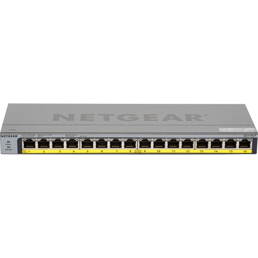 [199385] Netgear GS116LP-100EUS 16-Port PoE + unmanaged Switch 76W
