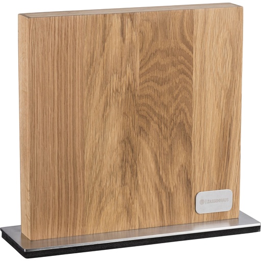 [628693] Zassenhaus Magnet Knife Block Oak Wood