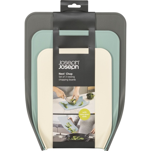 [157784] Joseph Joseph Nest Chop 3-piece Grey Chopping Board Set