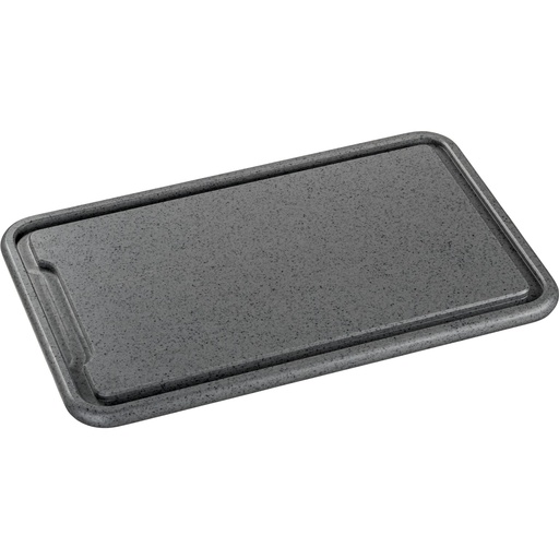 [628665] Zassenhaus Carving Board Plastic Dark Grey 36x23x1,5cm