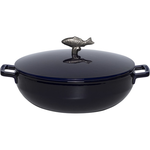 [173324] Staub La Cocotte 28cm rund Bouillabaisse Topf dunkelblau