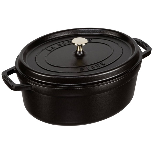 [539821] Staub Oval Cocotte, 31cm cast iron, black