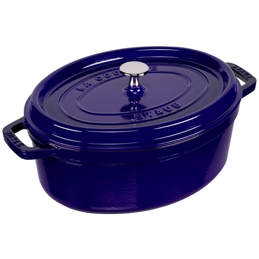 [539870] Staub Oval Cocotte, 29cm cast iron, dark blue