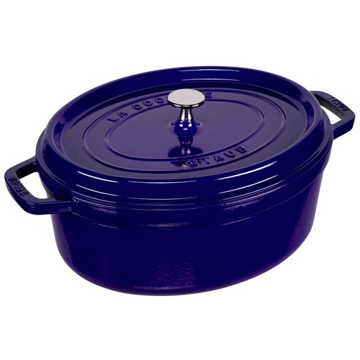 [539877] Staub Oval Cocotte, 31cm cast iron, dark blue