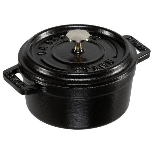 [551140] Staub Mini Cocotte 10cm round black, cast iron