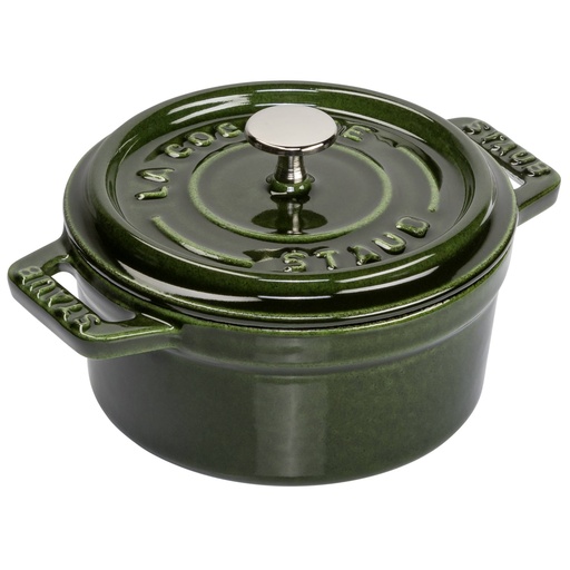 [551154] Staub Mini Cocotte 10cm round basil green, cast iron