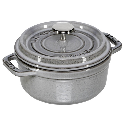[551175] Staub Cocotte 12cm round Graphite grey, cast iron