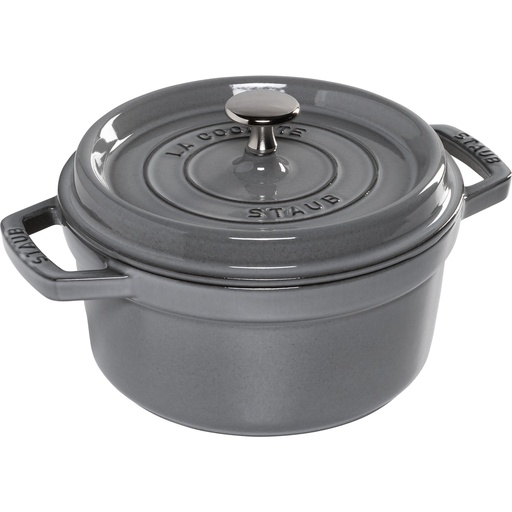 [622701] Staub La Cocotte 20cm round, Graphite grey, Cast Iron