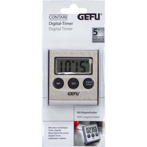 [174843] Gefu Timer Digital silver
