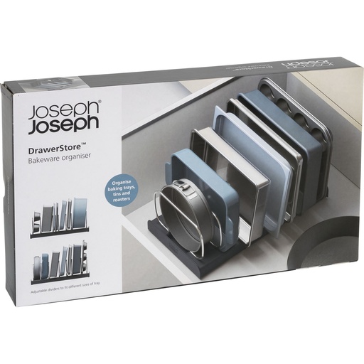 [156300] Joseph Joseph DrawerStore Grey Baking Tray Organizer