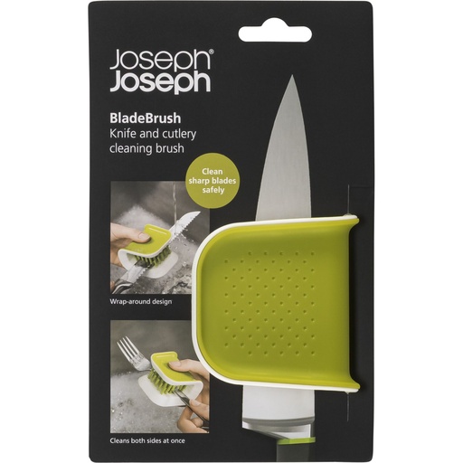 [156321] Joseph Joseph BladeBrush Green Knife & Cutlery Cleaning Brush