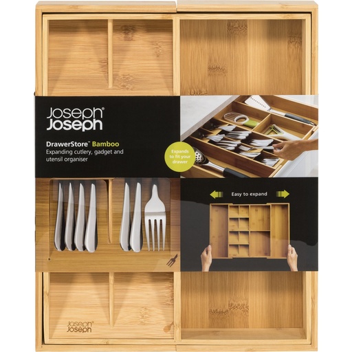 [156678] Joseph Joseph DrawerStore Bamboo Exp.Cutlery,Utensil&Gadgets Org.