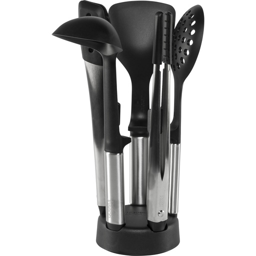 [157007] Joseph Joseph Elevate Fusion 5pc SST Utensil Set w. Compact Stand