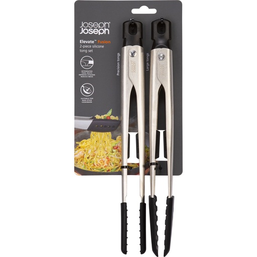 [157014] Joseph Joseph Elevate Fusion 2-piece Stainless-steel Tong Set
