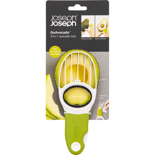 [157413] Joseph Joseph GoAvocado 3-in-1 Green Avocado Tool
