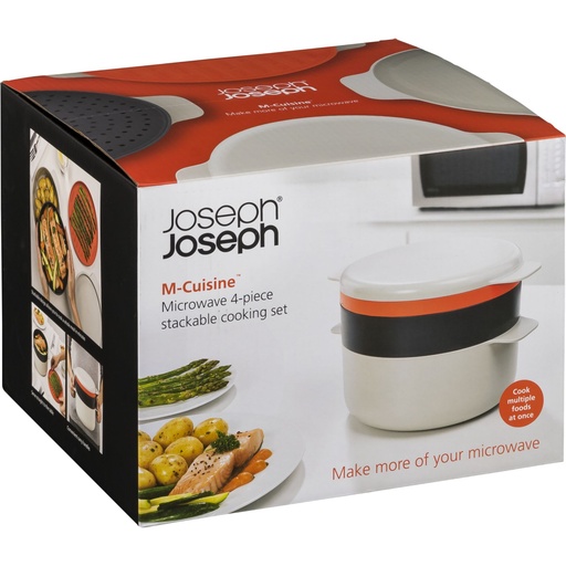 [157672] Joseph Joseph M-Cuisine 4-piece Orange Microwave Cooking Set