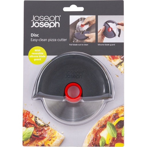 [157952] Joseph Joseph Disc Easy-Clean Grey Pizza Cutter
