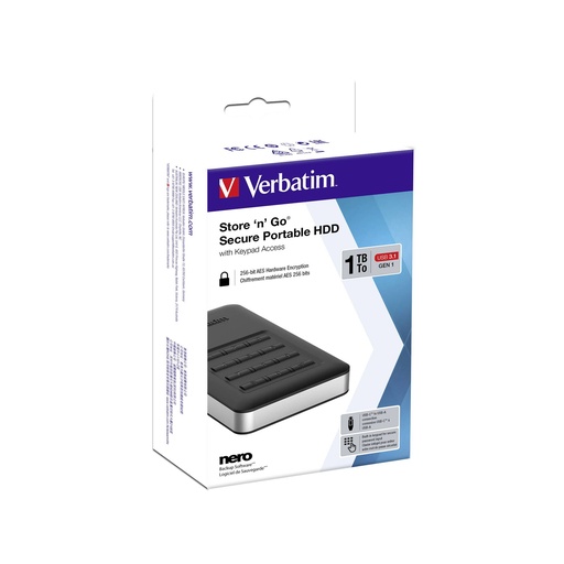 [367306] Verbatim Store n Go          1TB Secure Portable USB 3.1    53401